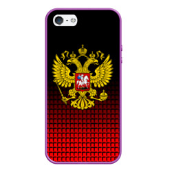 Чехол для iPhone 5/5S матовый Русский мир