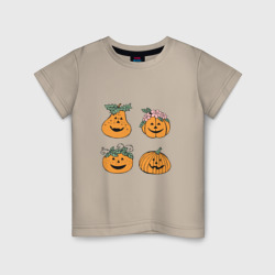 Детская футболка хлопок Веселые тыквы