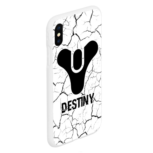 Чехол для iPhone XS Max матовый Destiny glitch на светлом фоне - фото 3