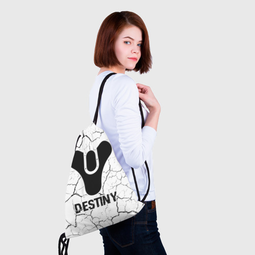 Рюкзак-мешок 3D Destiny glitch на светлом фоне - фото 5