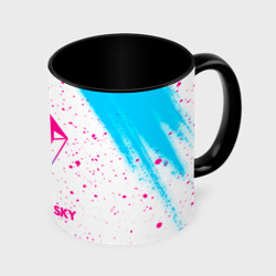 Кружка с полной запечаткой No Man's Sky neon gradient style