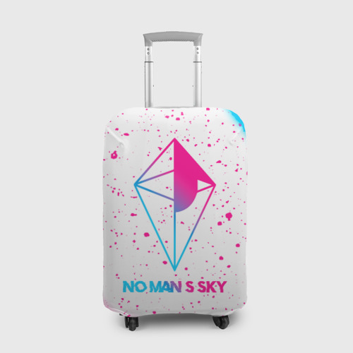 Чехол для чемодана 3D No Man's Sky neon gradient style, цвет 3D печать