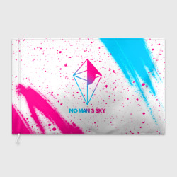 Флаг 3D No Man's Sky neon gradient style