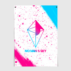Постер No Man's Sky neon gradient style