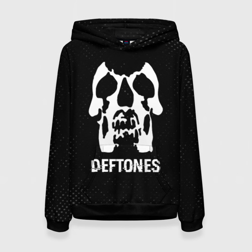 Женская толстовка 3D Deftones glitch на темном фоне, цвет 3D печать