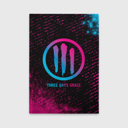 Обложка для автодокументов Three Days Grace - neon gradient