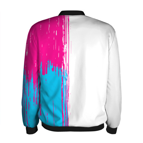 Мужской бомбер 3D Evanescence neon gradient style: по-вертикали, цвет черный - фото 2