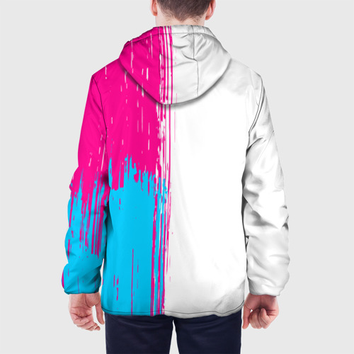 Мужская куртка 3D Evanescence neon gradient style: по-вертикали, цвет 3D печать - фото 5