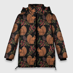 Женская зимняя куртка Oversize Белка и барбарис