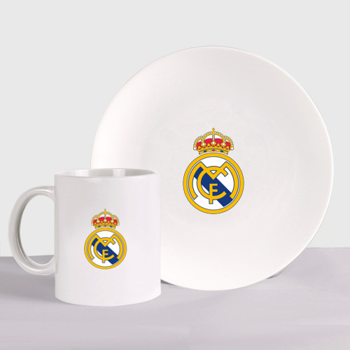 Набор: тарелка + кружка Real madrid fc sport