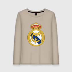 Женский лонгслив хлопок Real madrid fc sport