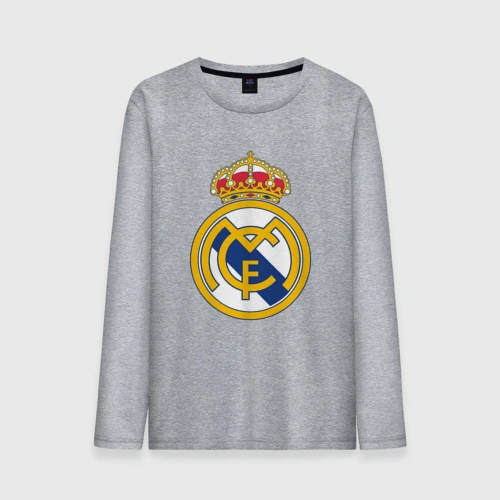 Мужской лонгслив хлопок Real madrid fc sport