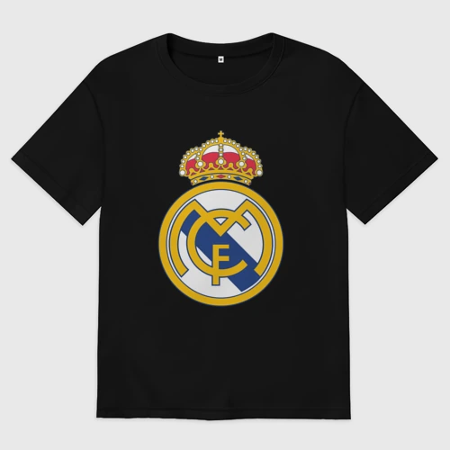 Мужская футболка хлопок Oversize Real madrid fc sport