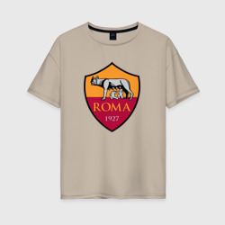 Женская футболка хлопок Oversize Roma sport fc