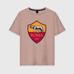 Женская футболка хлопок Oversize Roma sport fc