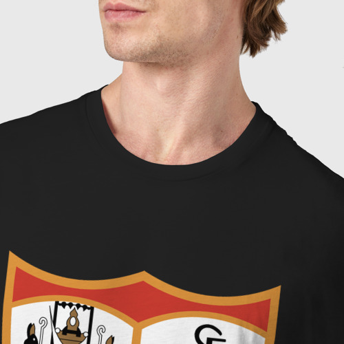 Мужская футболка хлопок с принтом Sevilla, фото #4