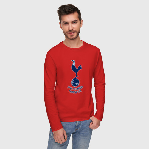 Мужской лонгслив хлопок Tottenham Hotspur fc sport, цвет красный - фото 3