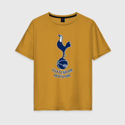 Женская футболка хлопок Oversize Tottenham Hotspur fc sport