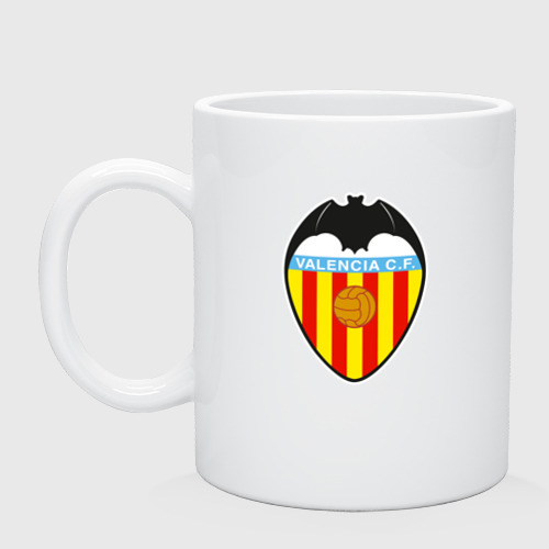 Кружка керамическая Valencia fc sport, цвет белый