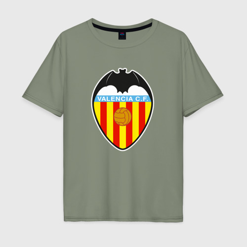 Мужская футболка хлопок Oversize с принтом Valencia fc sport, вид спереди #2