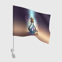 Флаг для автомобиля Волшебный эликсир в стеклянной бутылке