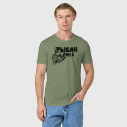 Мужская футболка хлопок Рыбак 1 - фото 2