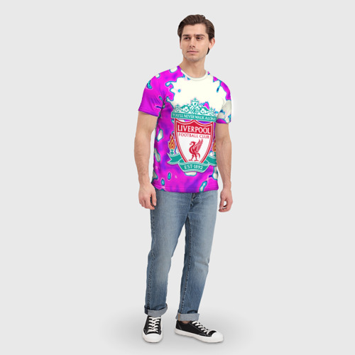 Мужская футболка 3D Ливерпуль спорт клуб, цвет 3D печать - фото 5