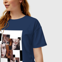 Женская футболка хлопок Oversize Ход королевы винтаж - фото 2