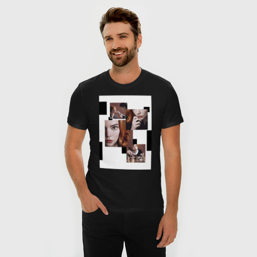 Мужская футболка хлопок Slim Ход королевы винтаж, цвет черный - фото 3