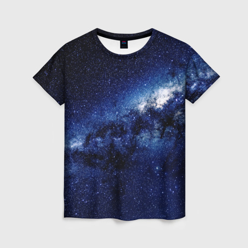 Женская футболка 3D с принтом Вселенная Стивена Хокинга, вид спереди #2