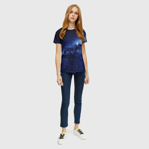 Женская футболка 3D с принтом Вселенная Стивена Хокинга, вид сбоку #3