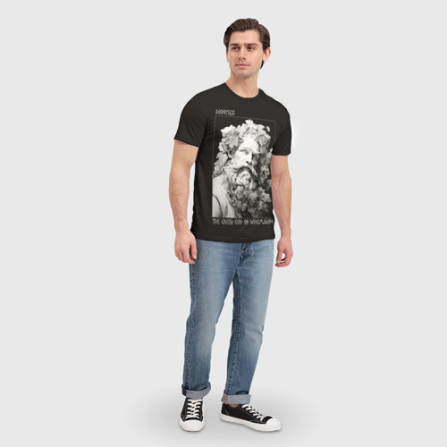 Мужская футболка 3D с принтом Дионис Бог виноделья, вид сбоку #3