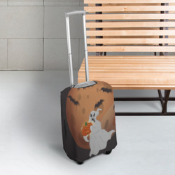Чехол для чемодана 3D Приведение со злой тыквой - фото 2