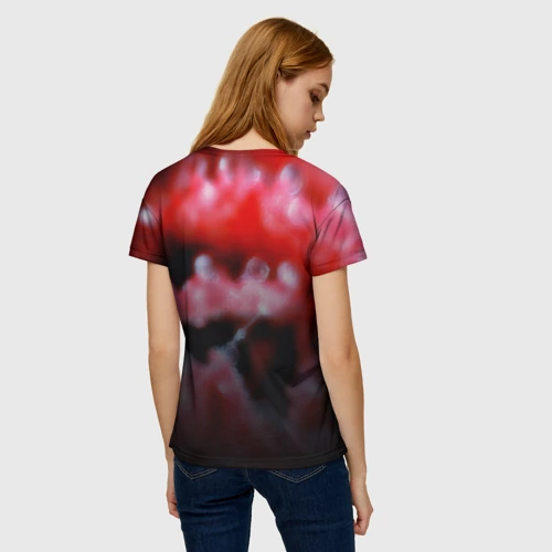 Женская футболка 3D с принтом Патриот ссср, вид сзади #2