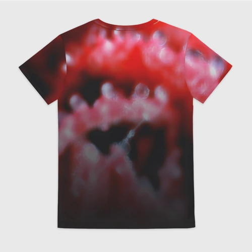 Женская футболка 3D с принтом Патриот ссср, вид сзади #1