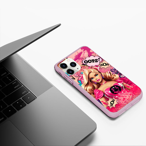 Чехол для iPhone 11 Pro матовый с принтом Барби в стиле поп арт, фото #5