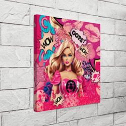 Холст квадратный Барби в стиле поп арт - фото 2
