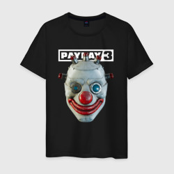 Мужская футболка хлопок Маска коулрофобия - Payday 3