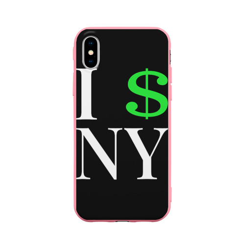 Чехол для iPhone X матовый с принтом I steal NY - Payday 3, вид спереди #2