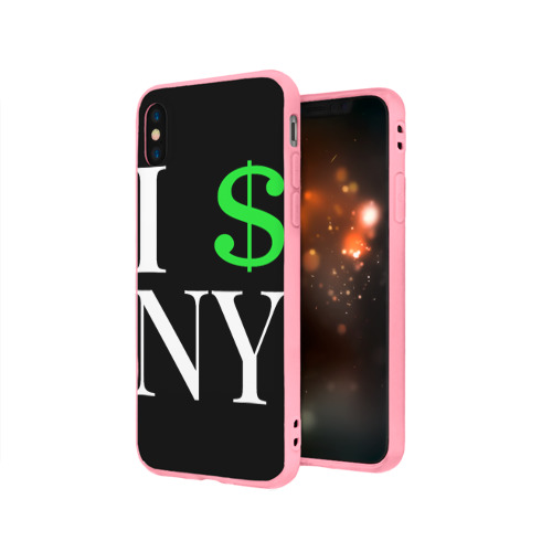 Чехол для iPhone X матовый с принтом I steal NY - Payday 3, вид сбоку #3