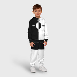 Детский костюм с толстовкой 3D Ping-Pong черно-белое - фото 2