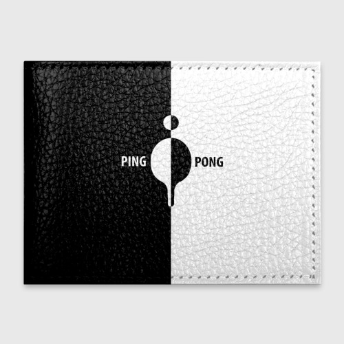 Обложка для студенческого билета Ping-Pong черно-белое, цвет оранжевый