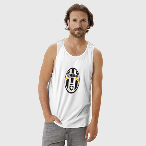 Мужская майка хлопок Juventus sport fc, цвет белый - фото 3