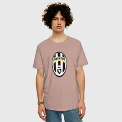 Мужская футболка хлопок Oversize Juventus sport fc - фото 2