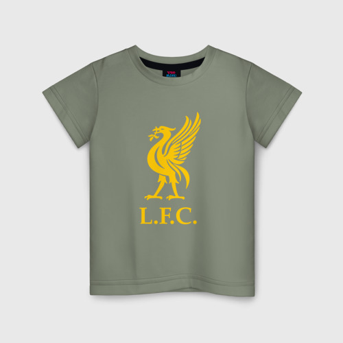 Детская футболка хлопок Liverpool sport fc, цвет авокадо