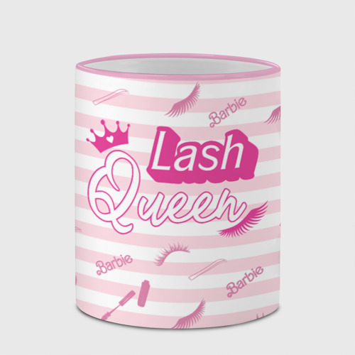 Кружка с полной запечаткой Lash queen - pink Barbie pattern , цвет Кант розовый - фото 4