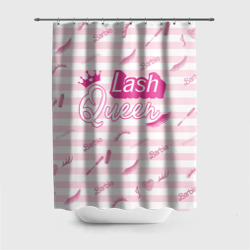 Штора 3D для ванной Lash queen - pink Barbie pattern 