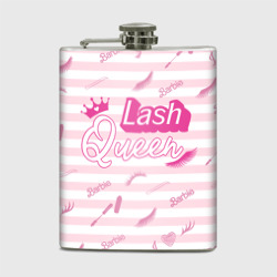 Фляга Lash queen - pink Barbie pattern 