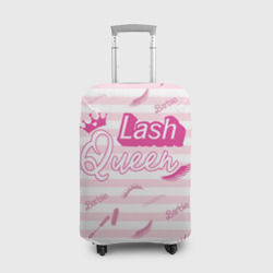 Чехол для чемодана 3D Lash queen - pink Barbie pattern 