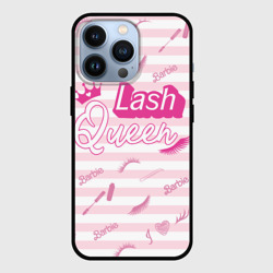 Чехол для iPhone 13 Pro Lash queen - pink Barbie pattern 